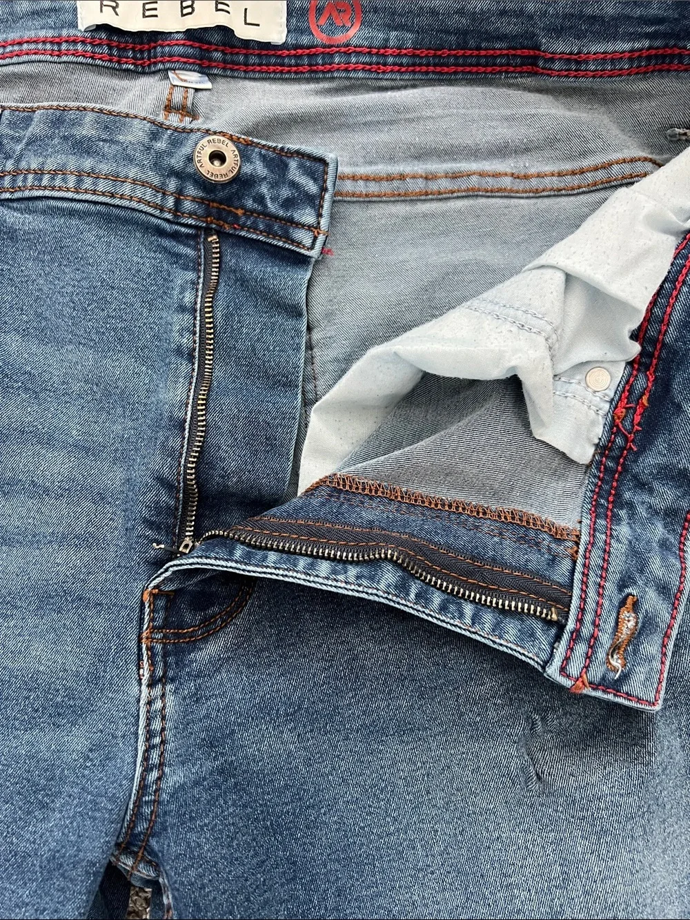 Artful Rebel Men's Jeans Blue Medium Wash - Size 36/32